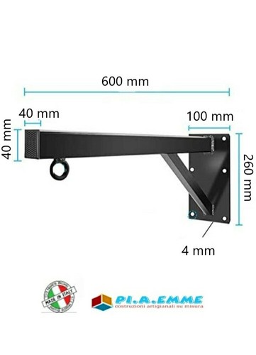 Supporto gancio staffa muro - staffa,